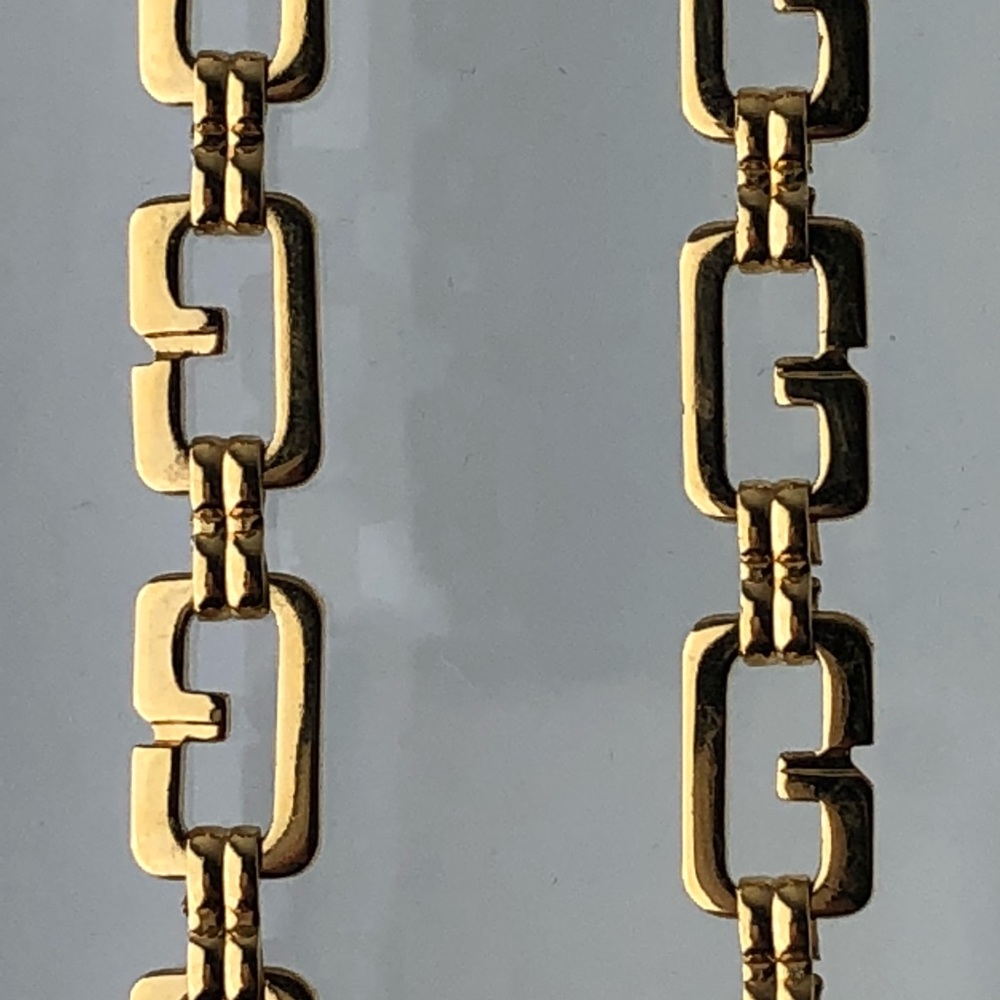 Vtg. 80’s GIVENCHY “G” LOGO Gold Plate Chain
